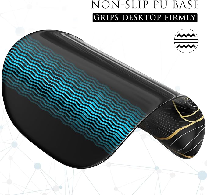 MROCO Ergonomic Mouse Pad with Gel Wrist Rest, 9.4 x 8.1 in, Gel Wrist Comfort - Image 6