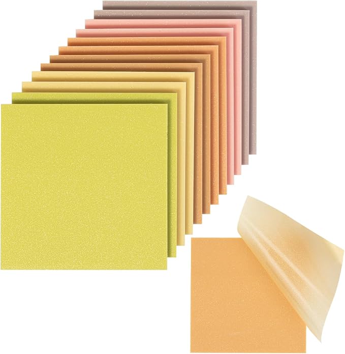 Mr. Pen- Transparent Glitter Sticky Notes, 12 Pads, 600 Sheets | Glitter by MrPen