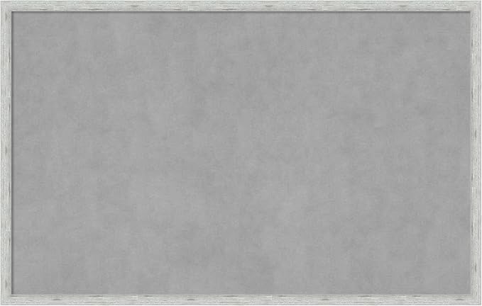 Amanti Art Silver Framed Magnetic Board 21x33 Large Vision Board by AmantiArt