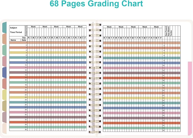 Ceiba Tree Undated Teacher Planner Lesson Planner and Record Book 8.5x11 inch - Image 5