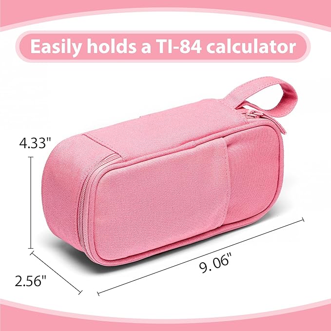 Pencil Case Pouch Box Bag School Supplies Girls Boys Kids, Cute Preppy Stuff Large Big Capacity Aesthetic Pen Organizer, Back to College Stationary, Rosy Pink, Heavy Duty Canvas, 1800ml-DeskLoop Office