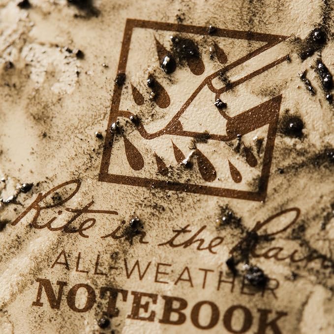 Rite in the Rain Weatherproof Top-Spiral Notebook, Tan Cover, Universal Pattern - Image 3