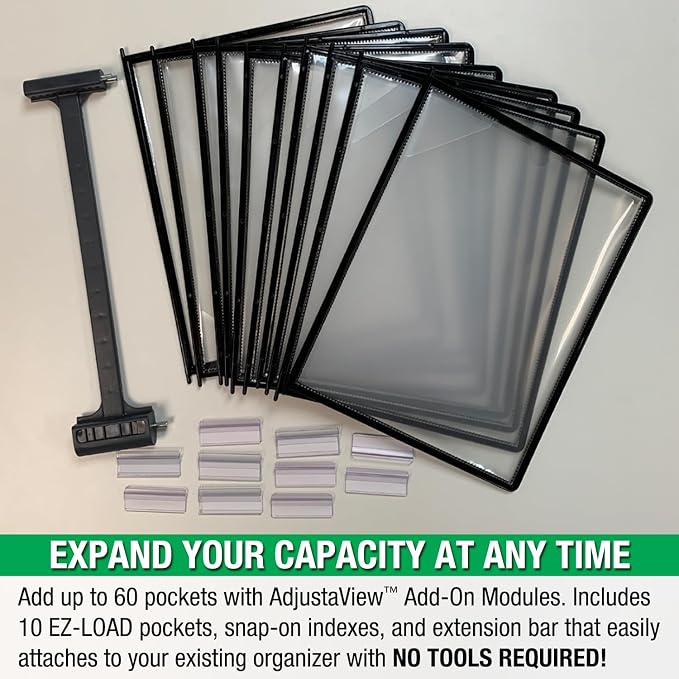 Ultimate Office AdjustaView 20-Pocket Desk Reference Organizer - Image 8