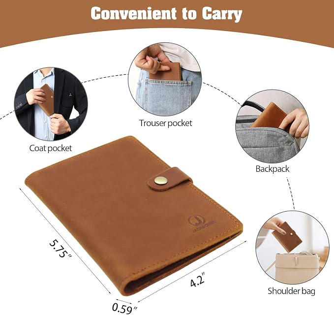 Jack&Chris Genuine Leather Passport Holder - Image 6