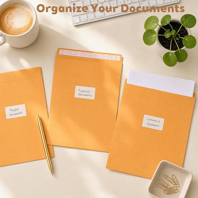 10x13 Yellow Manila Envelopes, 20 Pack Large Catalog Envelopes - Image 6