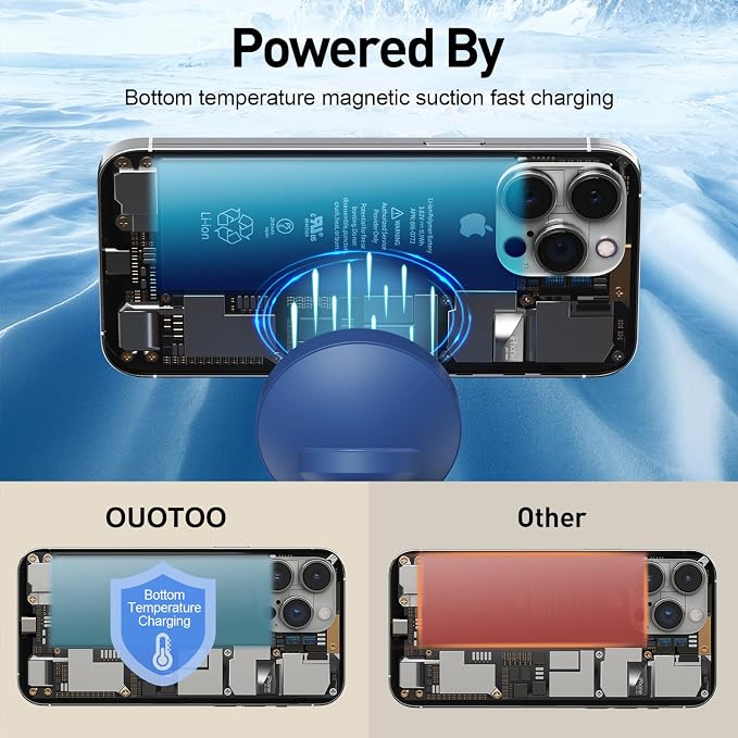 【Adjustable Blue Ambient Light】 Wireless Charger 3 in 1 - Image 5