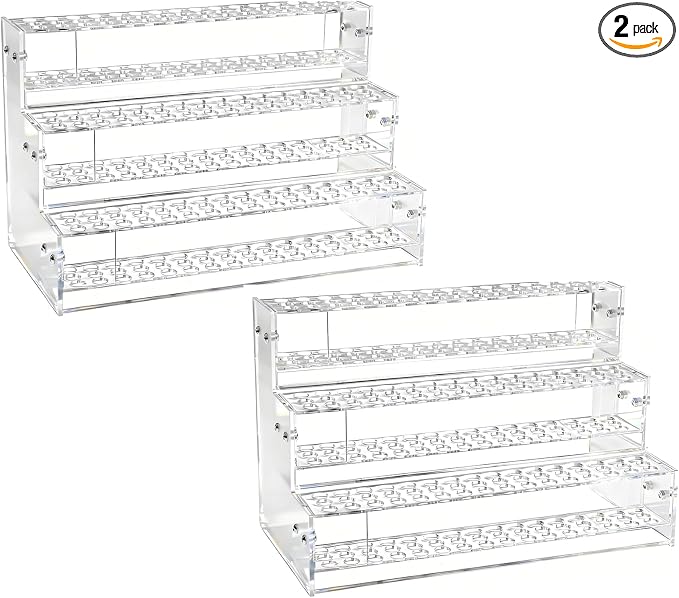 2pcs 144-Slots Pen Holder for Craft Shows, 3-Tier Acrylic Pen Display Stand by Home