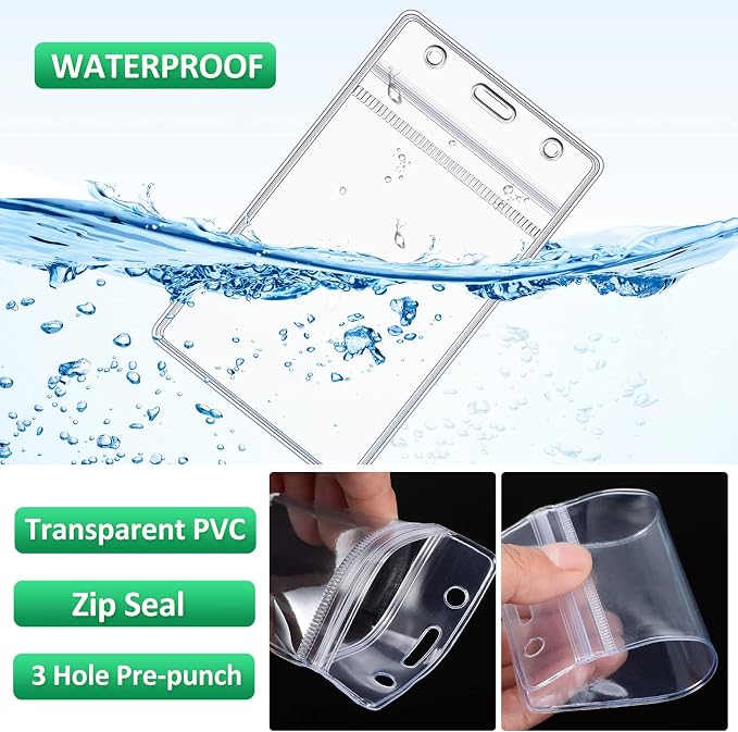 Marspark 200 Pcs ID Badge Holder - Image 6