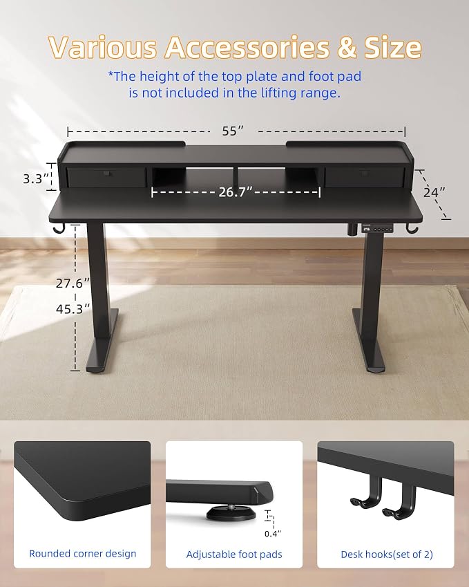 YIHAYO Electric Standing Desk - Image 8