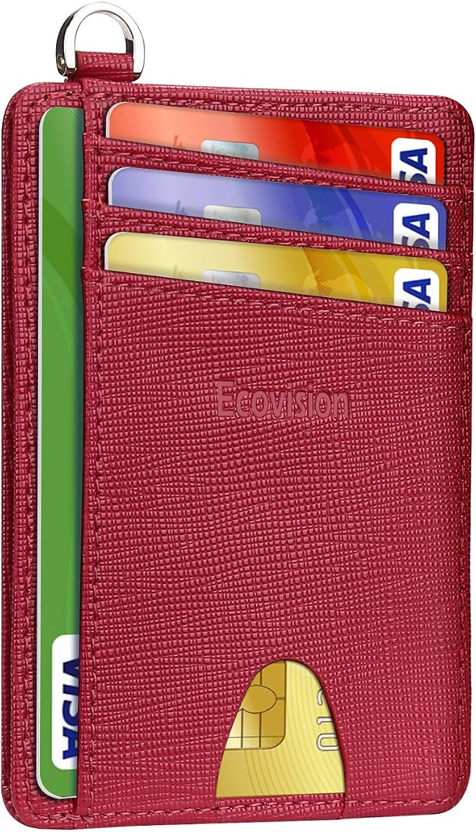 Slim Minimalist Front Pocket Wallet, RFID Blocking Credit Card Holder Wallet by Ecovision