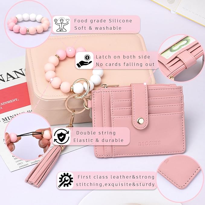 BAOSIWA Silicone Bracelet Keychain Wallet - Image 3