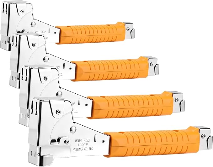 Arrow HT50 Heavy Duty Hammer Tacker, Chromed-Steel Manual Stapler by ArrowToolGroup