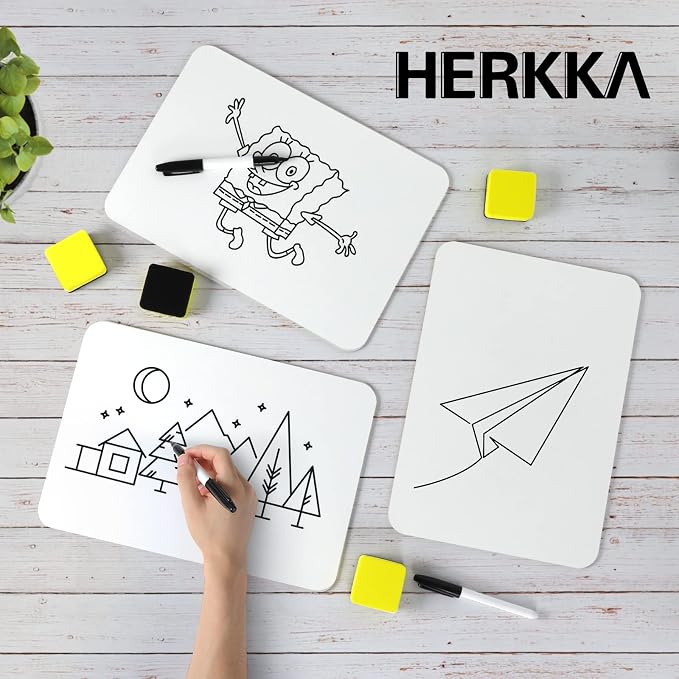 Dry Erase Lapboards, HERKKA 32 Pack Double Sided Dry Erase Lap Boards 9 x 12.5 - Image 7