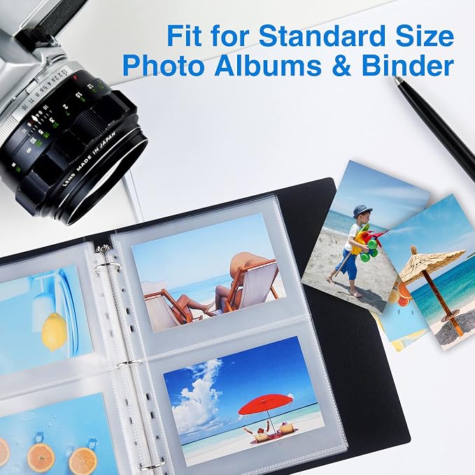 Sooez 30 Pack Heavy Duty Photos or Postcards Page Protectors, Plastic Clear - Image 7