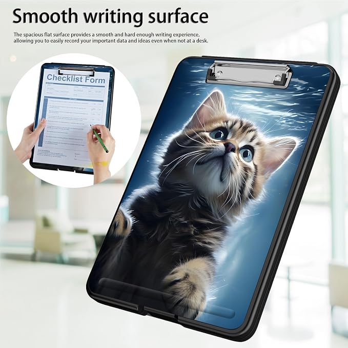Clipboard with Storage, Office Supplies Nursing Clipboards Folder with Pen - Image 5