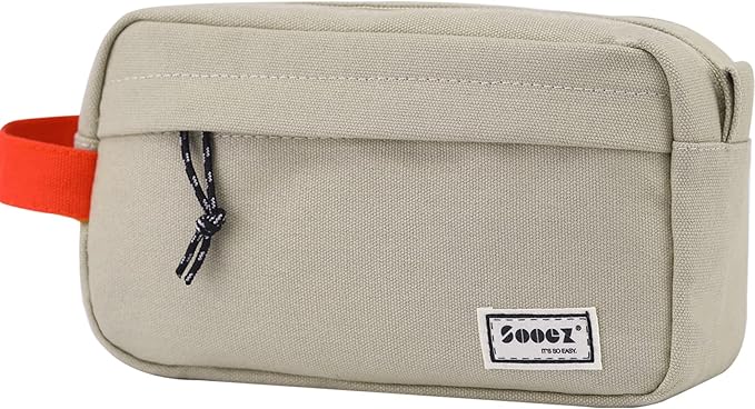 Sooez Big Capacity Pencil Case, Upgraded Canvas Pencil Pouch Large Pencil Bag by Sooez