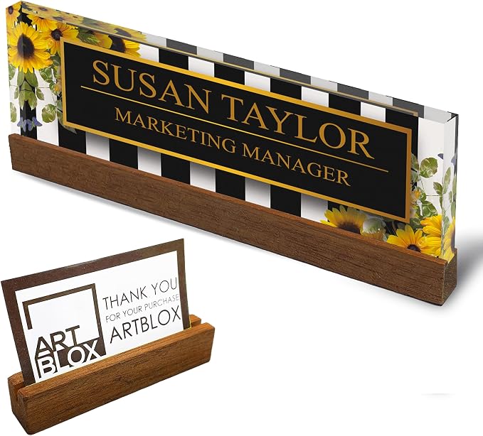 Artblox Office Personalized Name Plate by Artblox