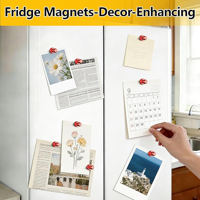 16 Pcs Fridge Magnets, Refrigerator Magnets, Small Strong Magnets, Magnetic - Image 3