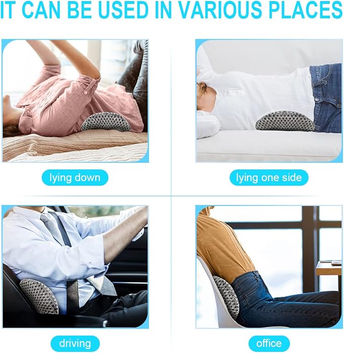 Lumbar Support Pillow for Office Chair, Memory Foam Lumbar Pillow for Lower - Image 7