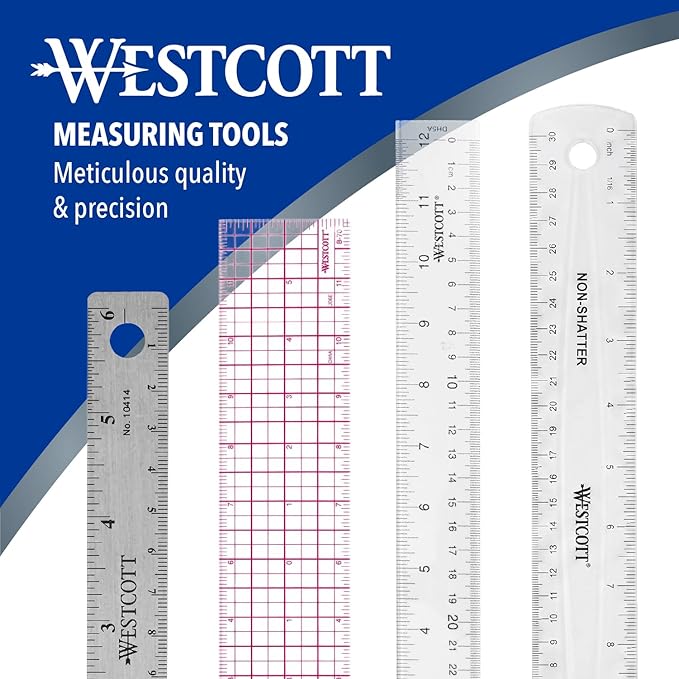 Westcott 10414 Stainless Steel Metal Ruler - Image 5