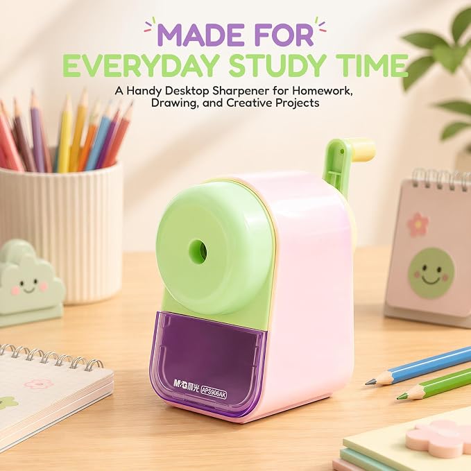 M&G Manual Pencil Sharpener, Hand Crank Pencil Sharpener - Image 8