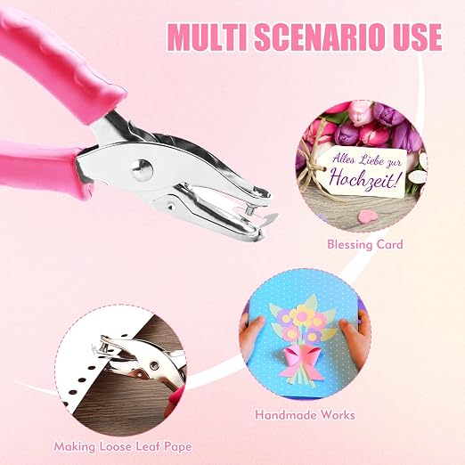 2 PCS Hole Punch, Diameter 1/4" and 1/8" Single Hole Punch, - Image 6