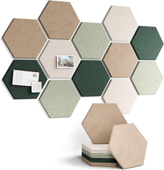 Fluxynara Hexagon Cork Board Alternative by FLUXYNARA