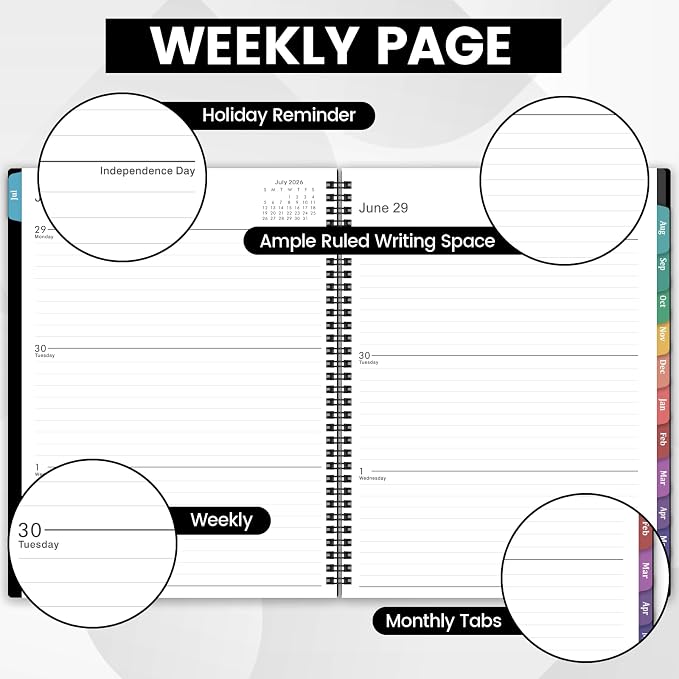 Planner 2026-2027 – Academic Planner 2026-2027, July 2026 – June 2027, Weekly - Image 4