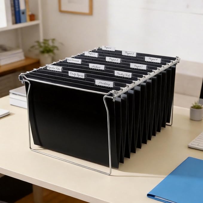 SUNEE 25 Pack Hanging File Folders, Hanging File Folders Letter Size - Image 6