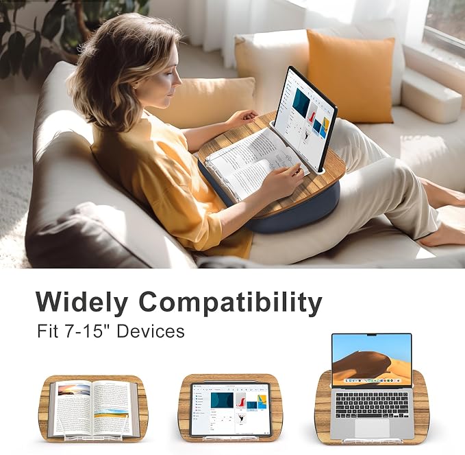 ERGONOV Book Pillow Stand with 6500K Reading Light, Hands Free Book Holder - Image 5