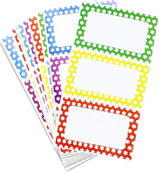 MFLABEL® Colorful Plain Name Tag Labels by MFLABEL