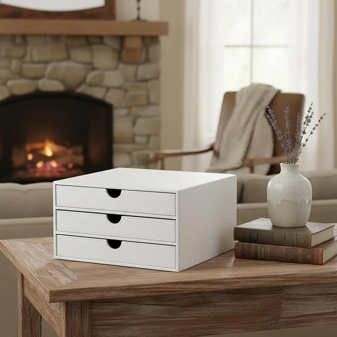 UnionBasic Document Organizer, 3-Drawer File Cabinet Document Storage Box - Image 2