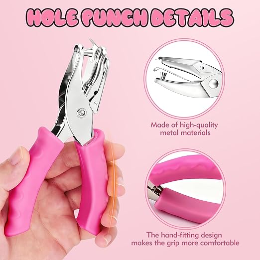 Single Hole Punch, Office and Classroom, Handheld Circle Small Hole Paper Punch - Image 5