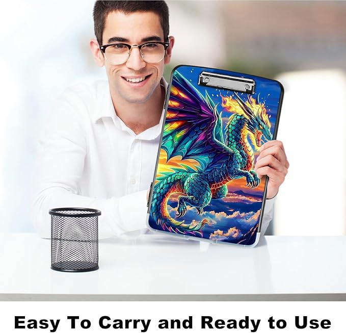 Blue Cloud Dragon A4 Clipboard - Image 6