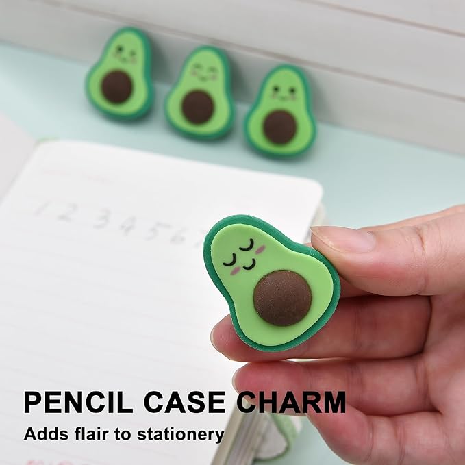 16Pcs Avocado Erasers for Kids Bulk, Kawaii Cute Novelty Fruit Eraser for School Classroom Supplies Party Favors-DeskLoop Office
