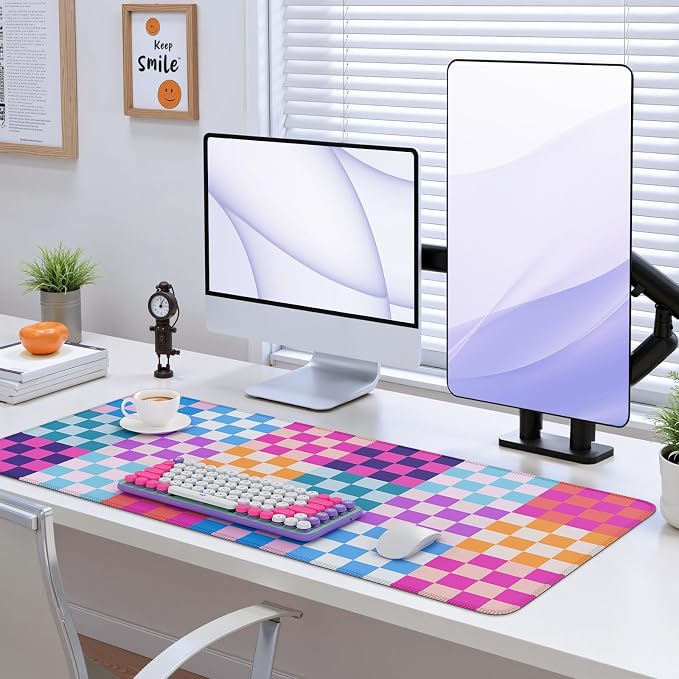 iCasso Desk Matt for Desktop, Cute Desk Pad Mat, XXL Large Mouse Pad, Anti-Slip - Image 7