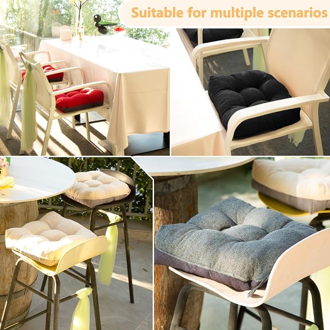 MAGIC ELEPHANT Chair Cushions for Dining Chair, Shredded Memory Foam Kitchen - Image 6