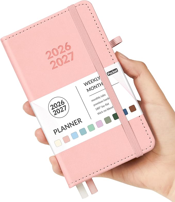 Forvencer Pocket Planner 2026-2027, Weekly Monthly Planners by Forvencer
