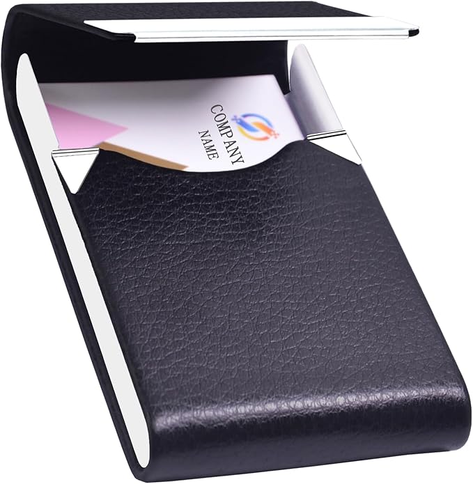 Business Card Holder with Ultra Slim Design, Business Card Case with Premium PU by Unknown