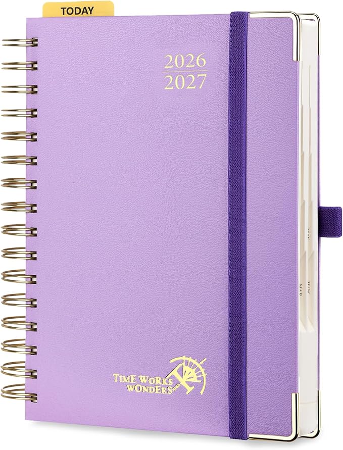 POPRUN 2026-2027 Daily Planner One Page Per Day, 5.75" x 8.5", Academic Daily by POPRUN