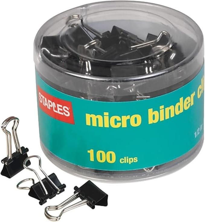 Staples Metal Binder Clips by Staples