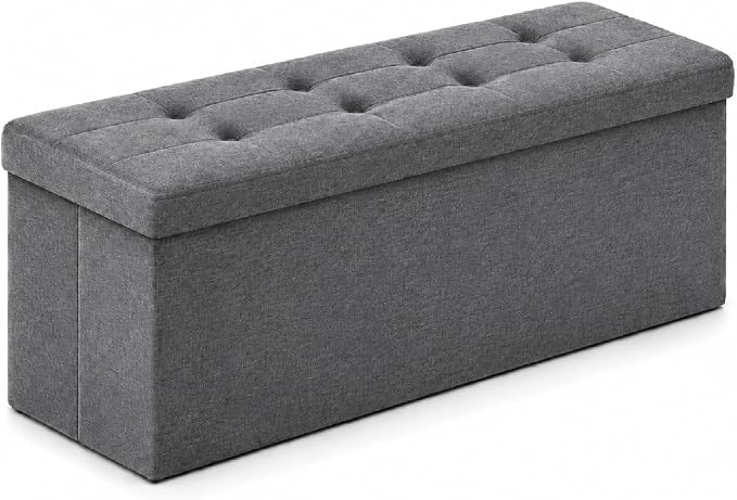 ALASDO 43 Inch Folding Storage Ottoman Bench by ALASDO
