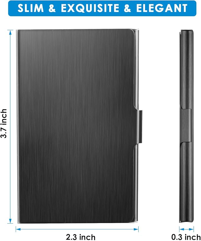 MaxGear Metal Business Card Holder - Image 7
