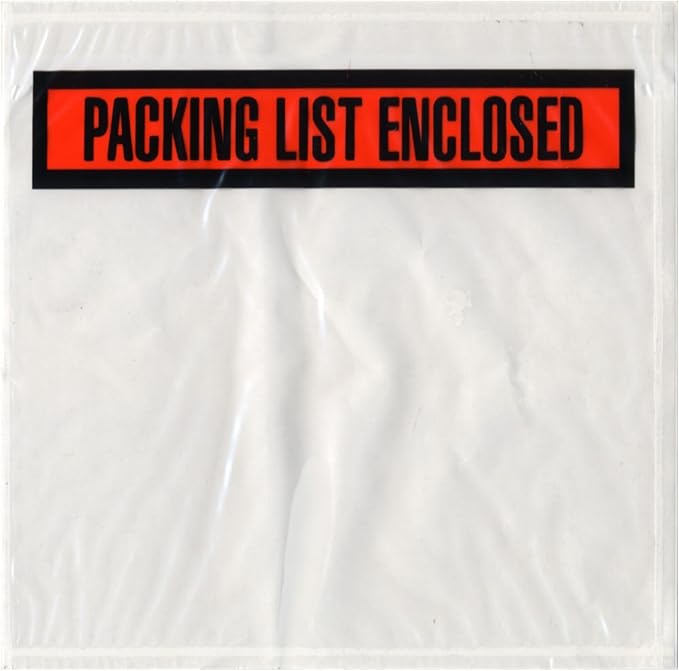 Sales4Less Packing List Envelopes 7.5" X 5.5" Pouches Invoice Enclosed Adhesive - Image 2