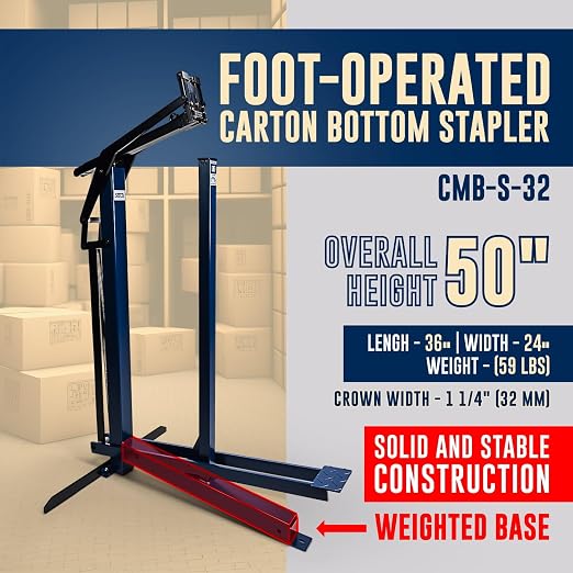 IDL Industrial Foot-Operated Carton Bottom Stapler - Image 2