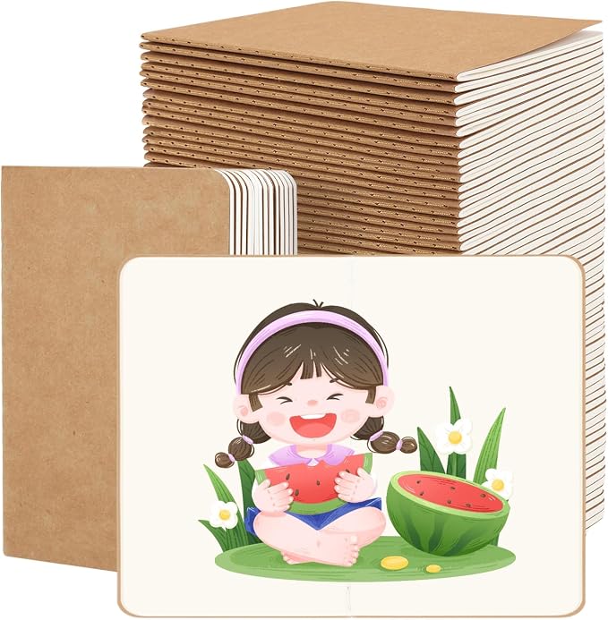 Oucaru 80 Pack Small Pocket Notebook, Mini Blank Notebook 3.5 x 5.5 Inches by Oucaru