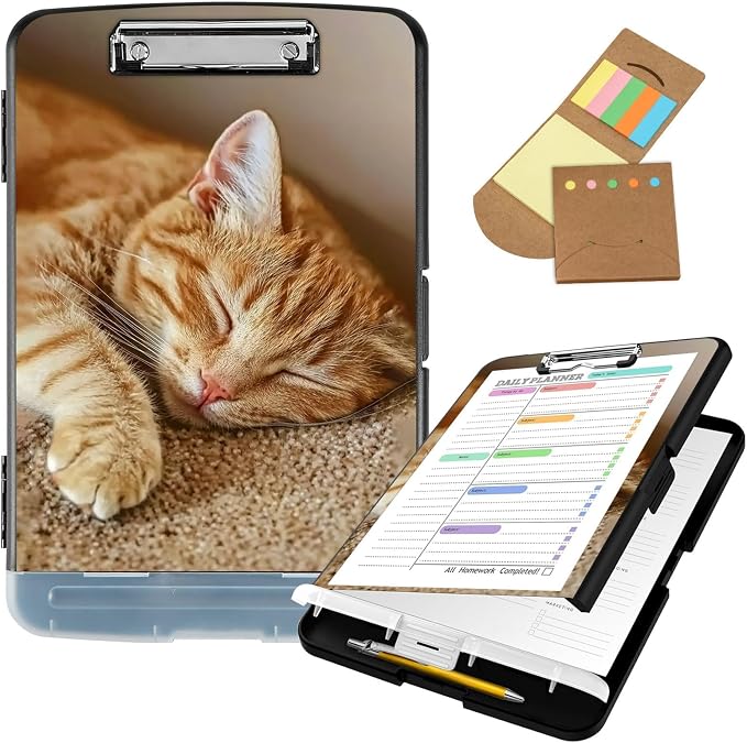 Clipboard with Storage, Clip Boards 8.5x11 with Storage High Capacity Nursing by Unknown