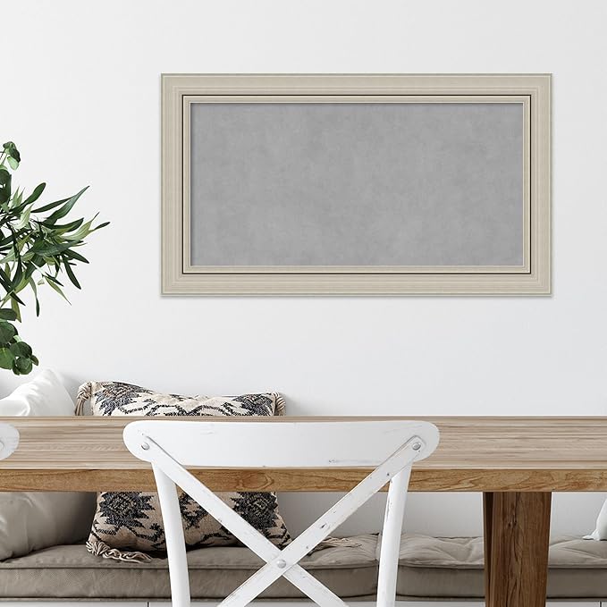 Amanti Art Silver Framed Magnetic Board 16x28 Small Vision Board - Image 5