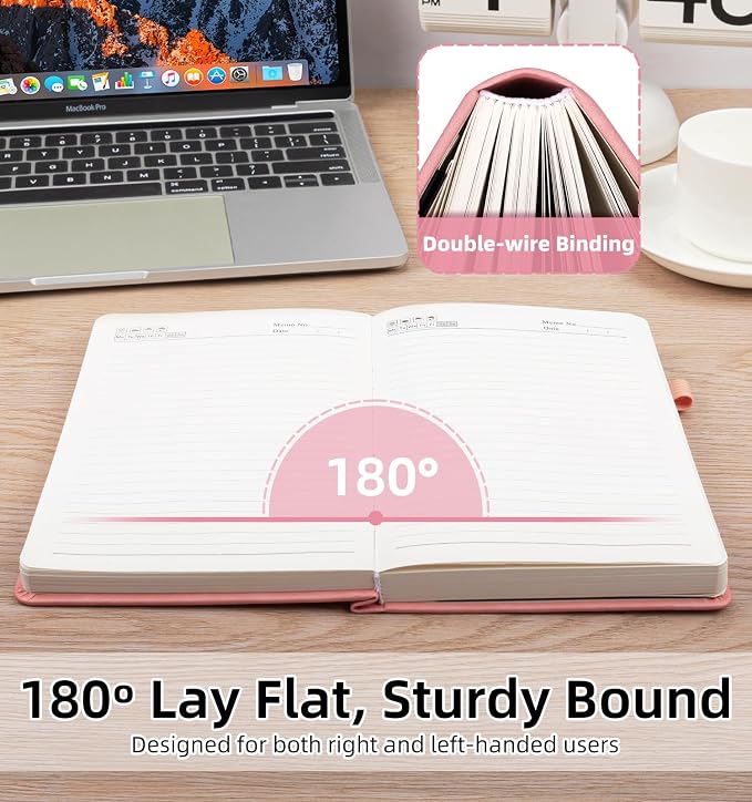 Lined Journal Notebook 365 Pages, B5 Leather Journals - Image 6