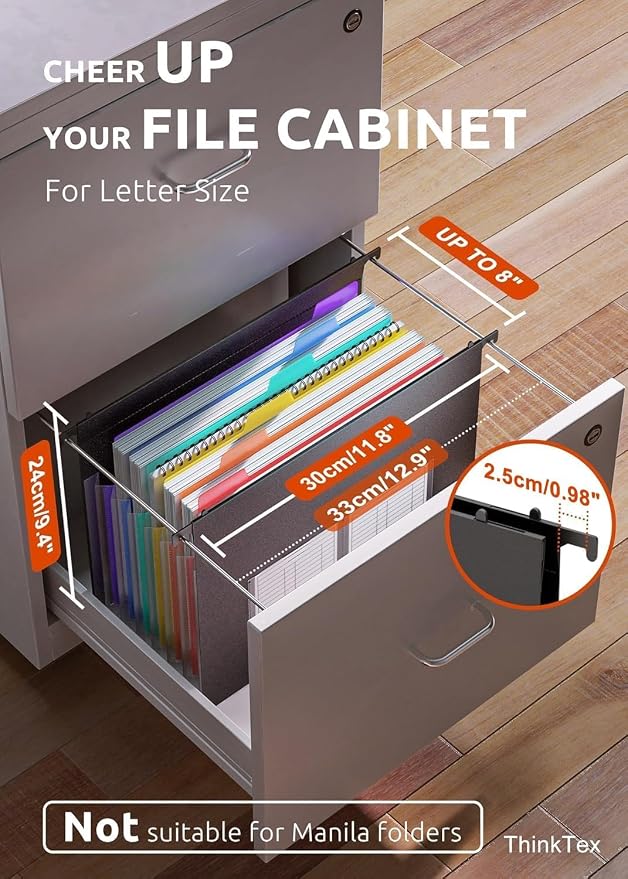 ThinkTex 10-Pack Hanging File Folders - Image 2